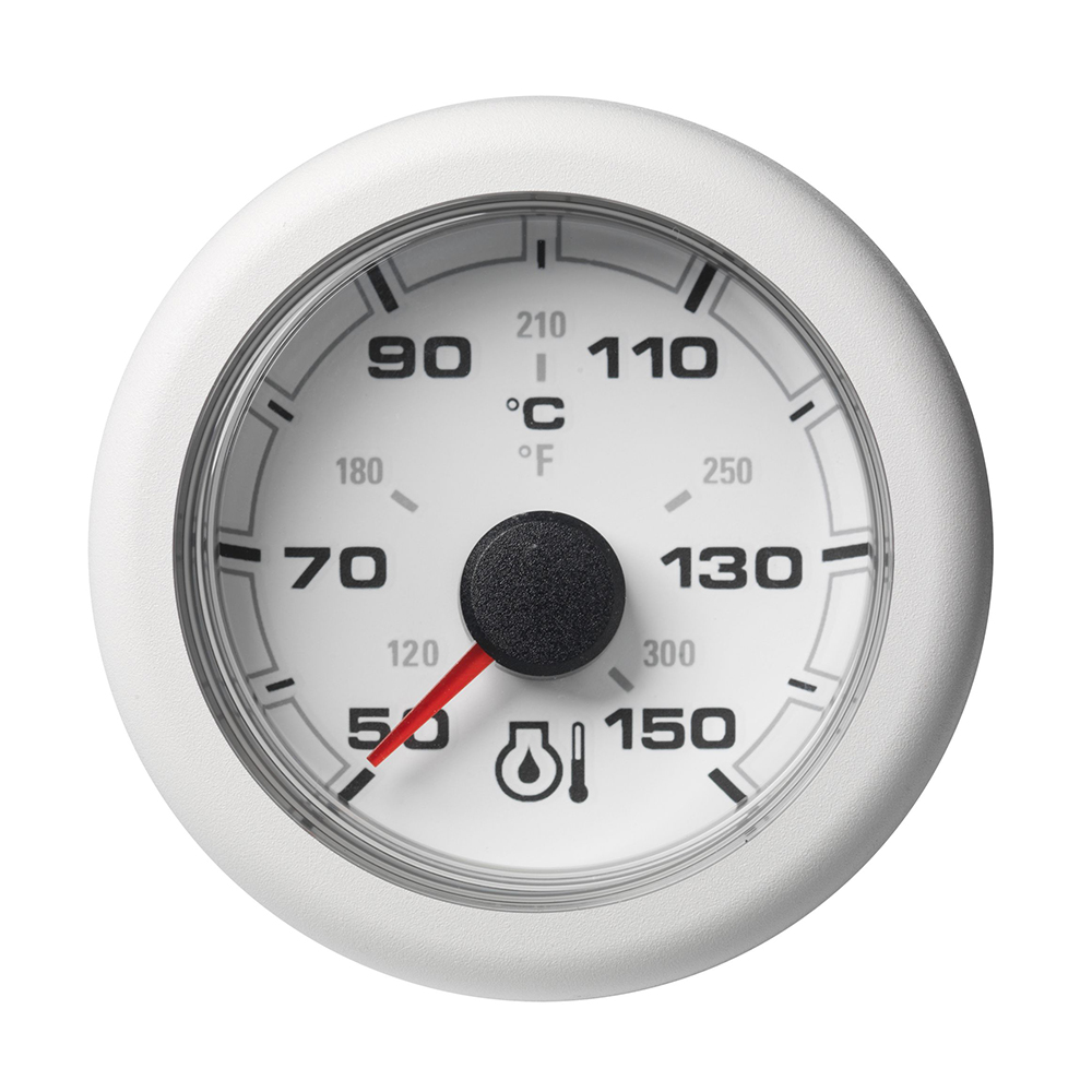image for Veratron 52MM (2-1/16″) OceanLink Engine Oil Temperature 150°C/300°F – White Dial & Bezel