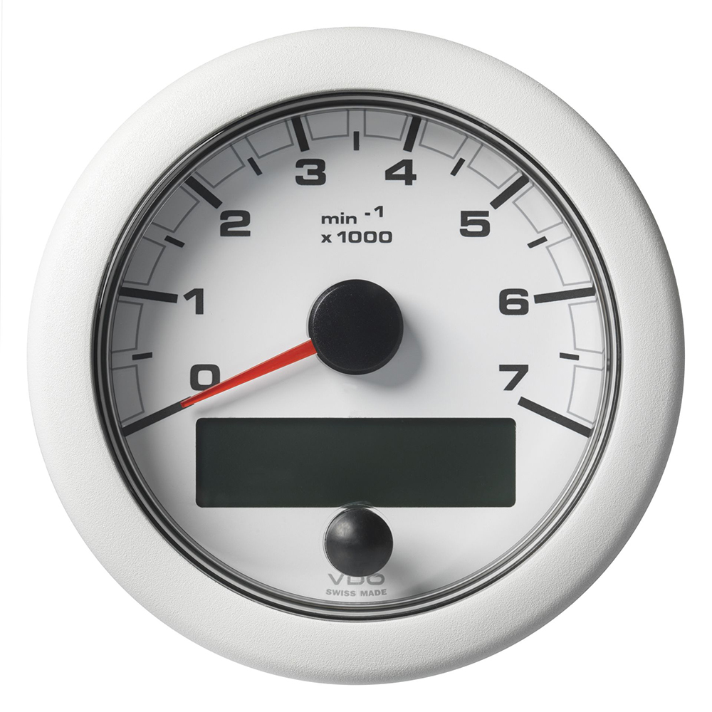 image for Veratron 3-3/8″ (85MM) OceanLink® NMEA 2000® Tachometer – 7000 RPM – White Dial & Bezel