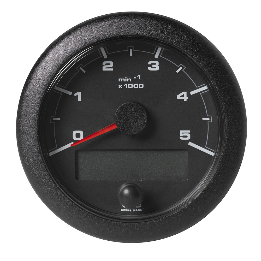 image for Veratron 3-3/8″ (85MM) OceanLink® NMEA 2000® Tachometer – 5000 RPM – Black Dial & Bezel