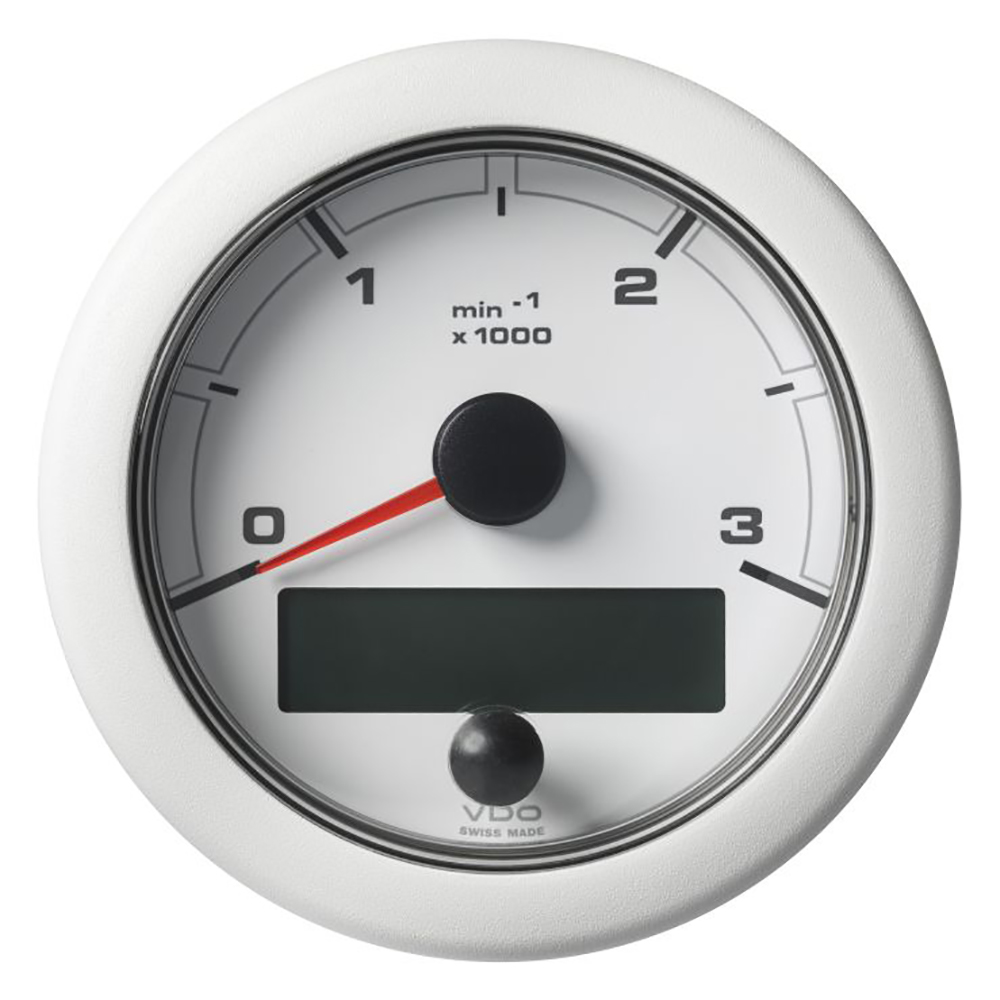 image for Veratron 3-3/8″ (85MM) OceanLink® NMEA 2000® Tachometer – 3000 RPM – White Dial & Bezel