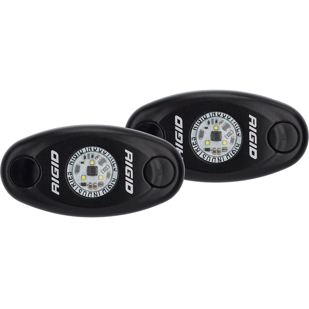 image for RIGID Industries A-Series Black Low Power LED Light Pair – Neon White