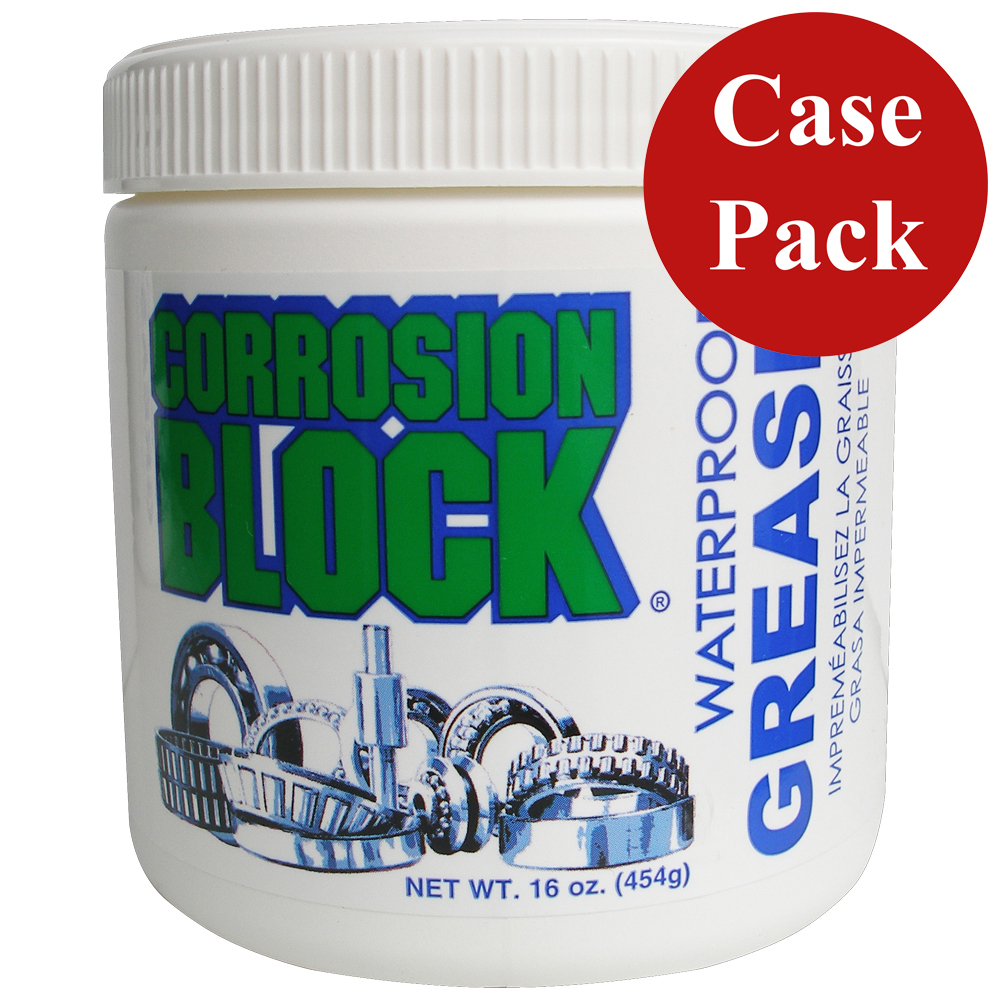 image for Corrosion Block High Performance Waterproof Grease – 16oz Tub – Non-Hazmat, Non-Flammable & Non-Toxic *Case of 6*