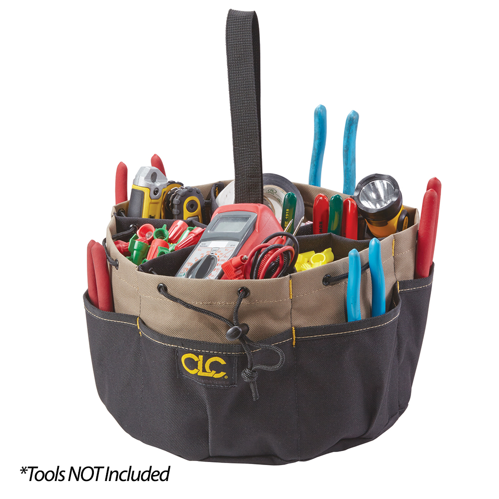 CLC 18 Pocket Draw String Bucket Bag - 1148