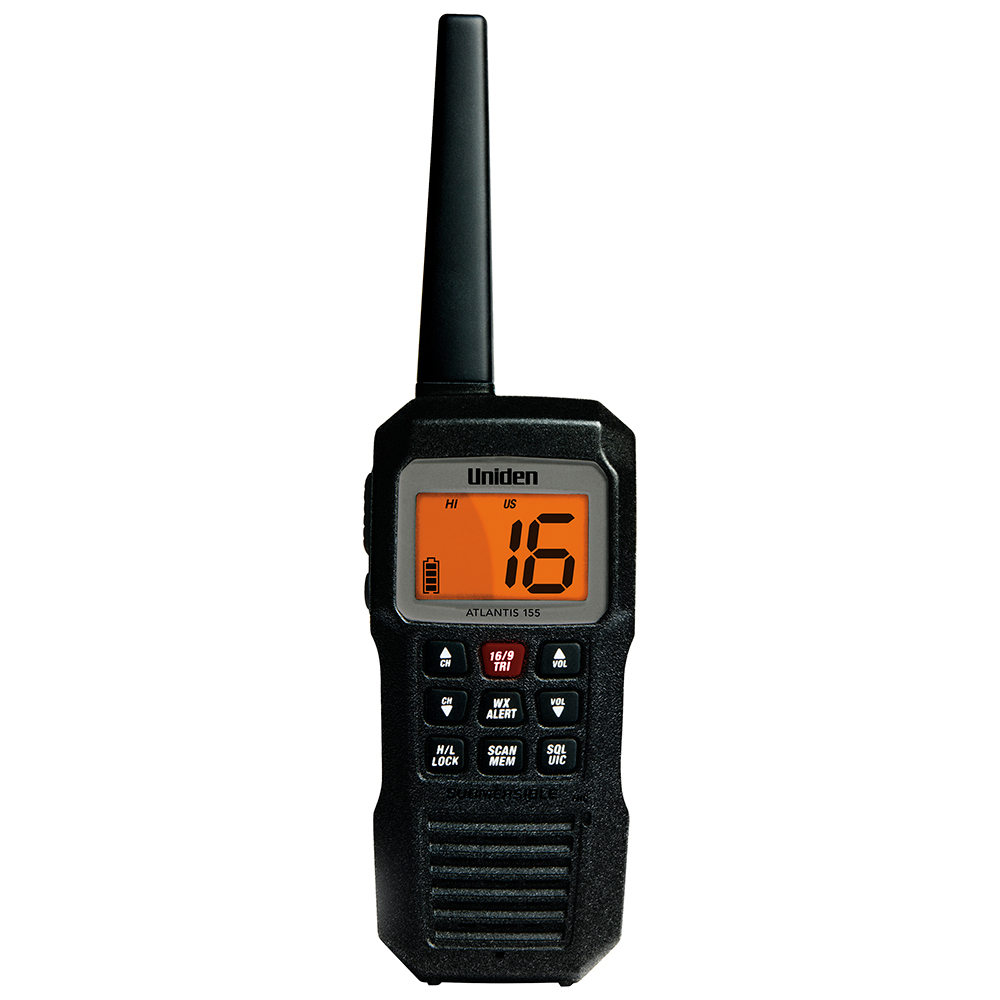 Uniden Atlantis 155 Floating Handheld VHF Marine Radio – Two-Way Waterproof