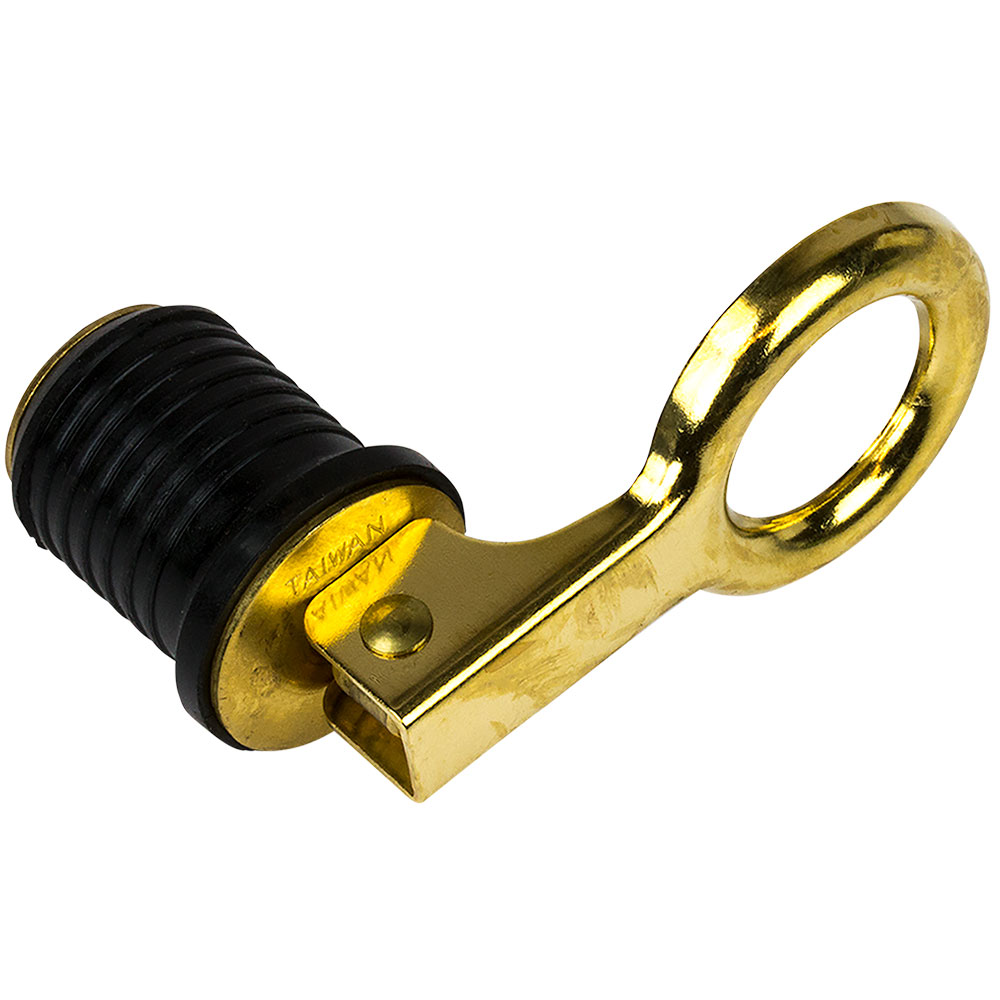 image for Sea-Dog Brass Snap Handle Drain Plug – 1″