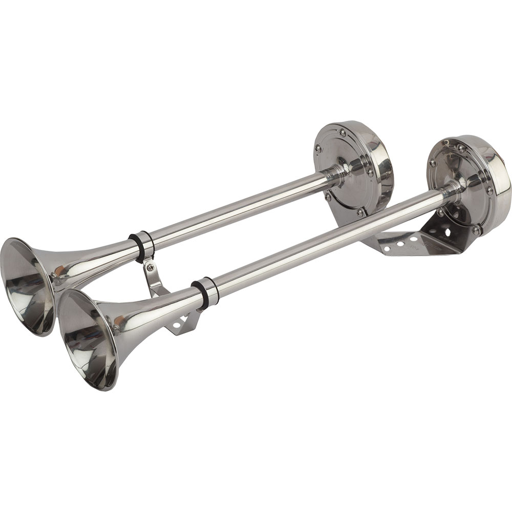 Sea-Dog MaxBlast Stainless Steel Trumpet 12V Horn - Dual - 431520-1