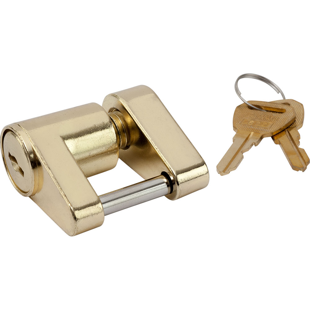 image for Sea-Dog Brass Plated Coupler Lock – 2 Piece