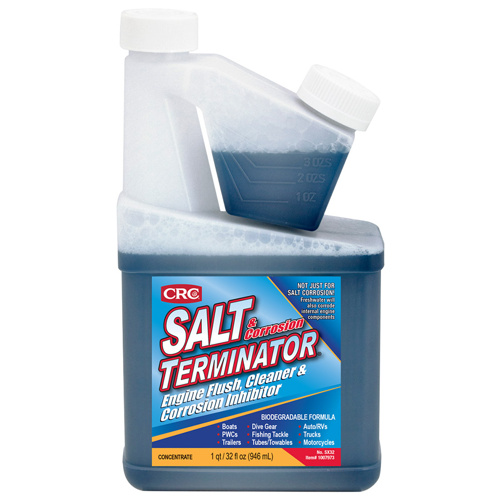image for CRC SX32 Salt Terminator® Engine Flush, Cleaner & Corrosion Inhibitor – 32 FL Oz