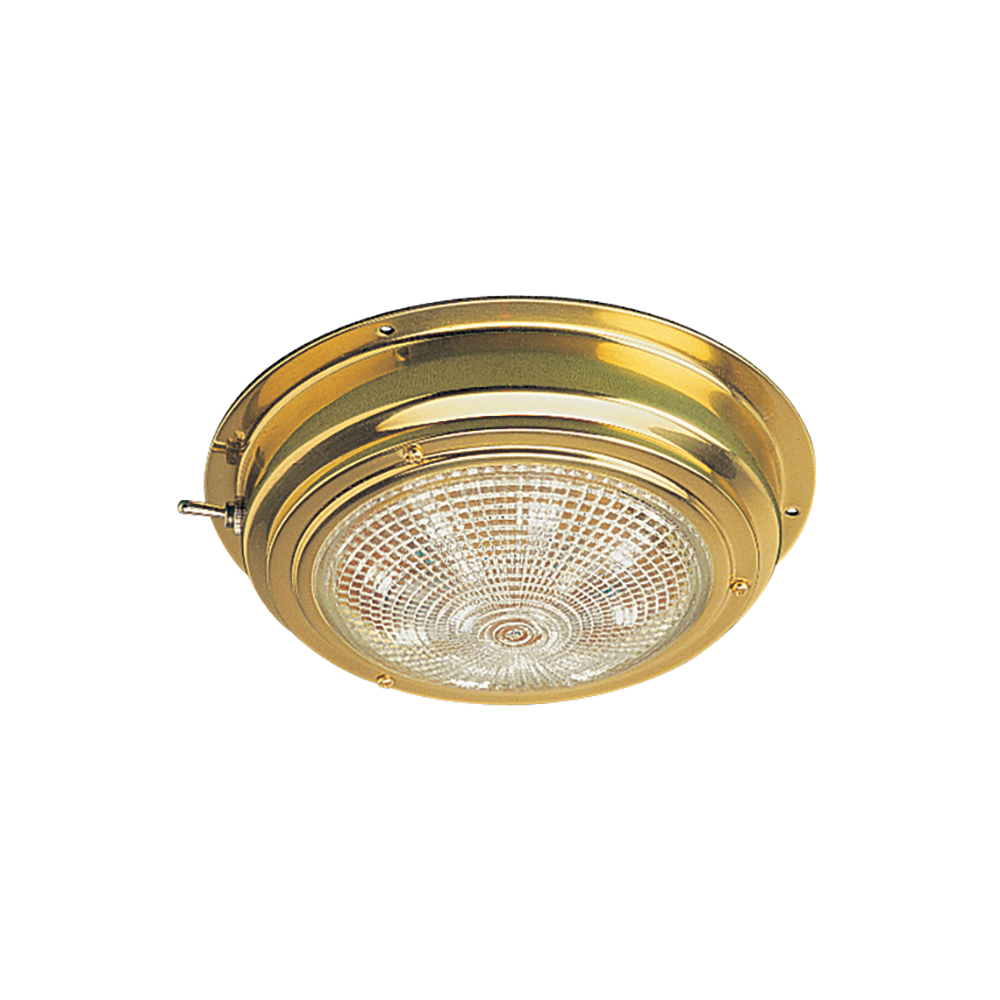 image for Sea-Dog Brass LED Dome Light – 4″ Lens