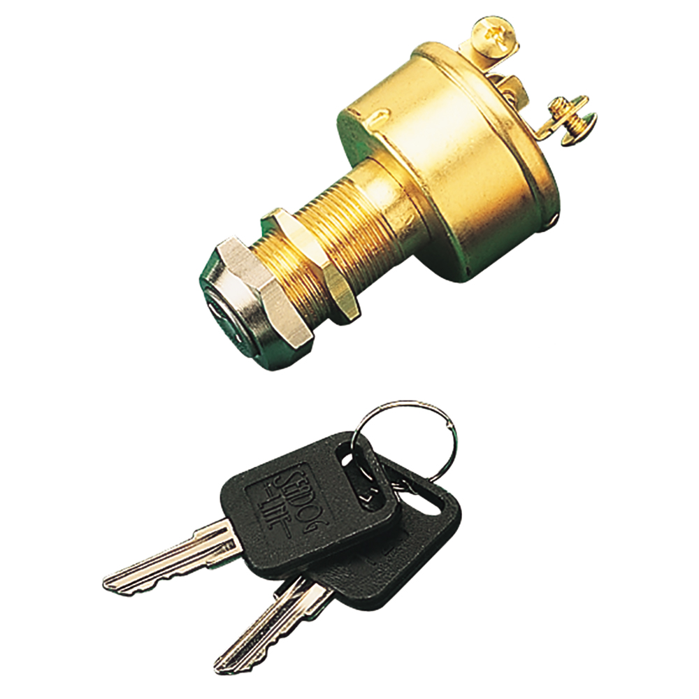 image for Sea-Dog Brass 3-Position Key Ignition Switch