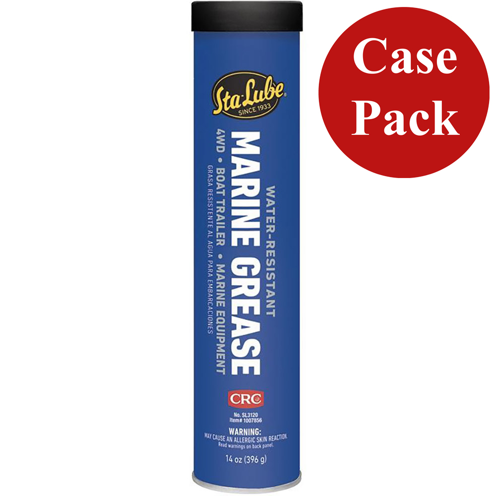 image for CRC Sta-Lube Marine Boat Trailer & 4×4 Wheel Bearing Grease – 14oz – #SL3120 *Case of 10