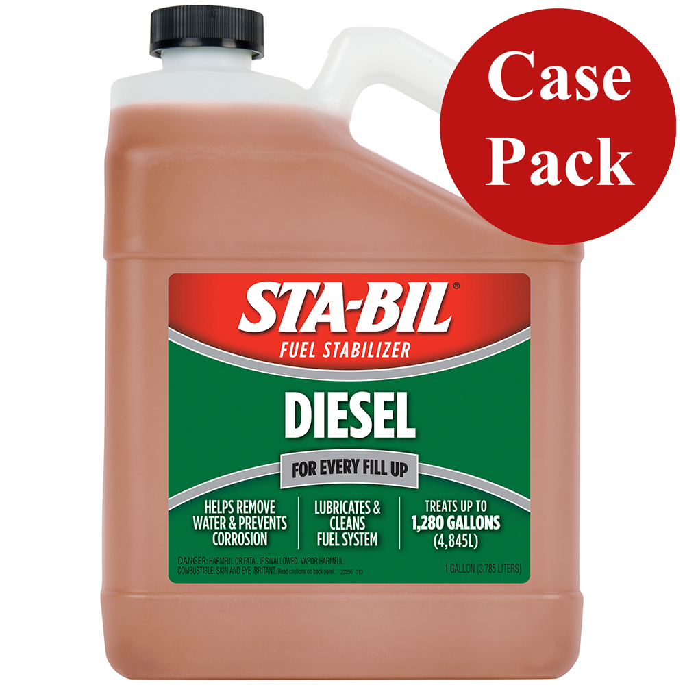 image for STA-BIL Diesel Formula Fuel Stabilizer & Performance Improver – 1 Gallon *Case of 4*