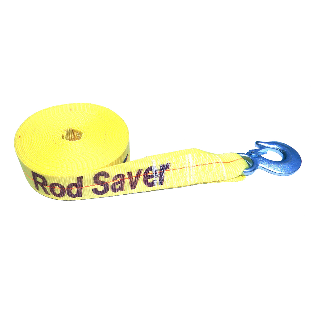 image for Rod Saver Heavy-Duty Winch Strap Replacement – Yellow – 2″ x 20'