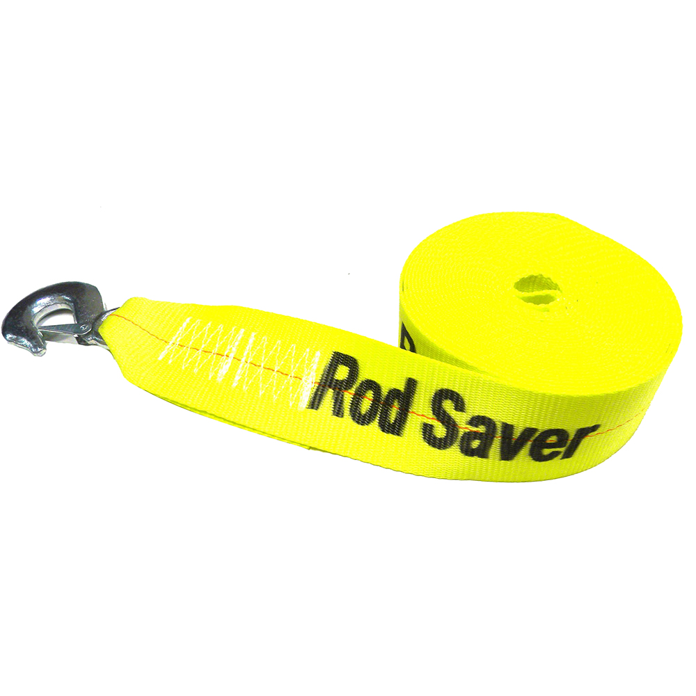 image for Rod Saver Heavy-Duty Winch Strap Replacement – Yellow – 3″ x 20'