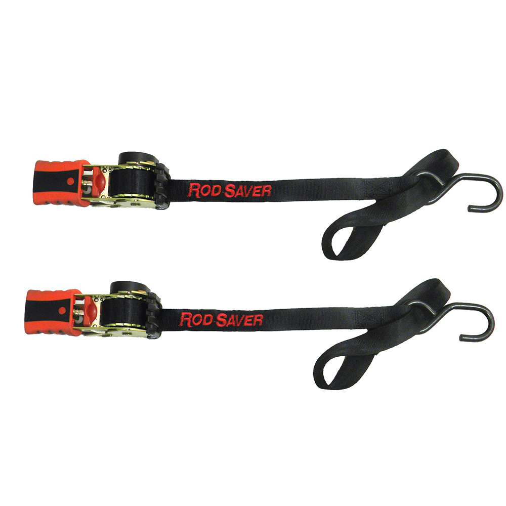 image for Rod Saver Mini Retractable Tie Down w/Soft Hook – 50″ – Pair