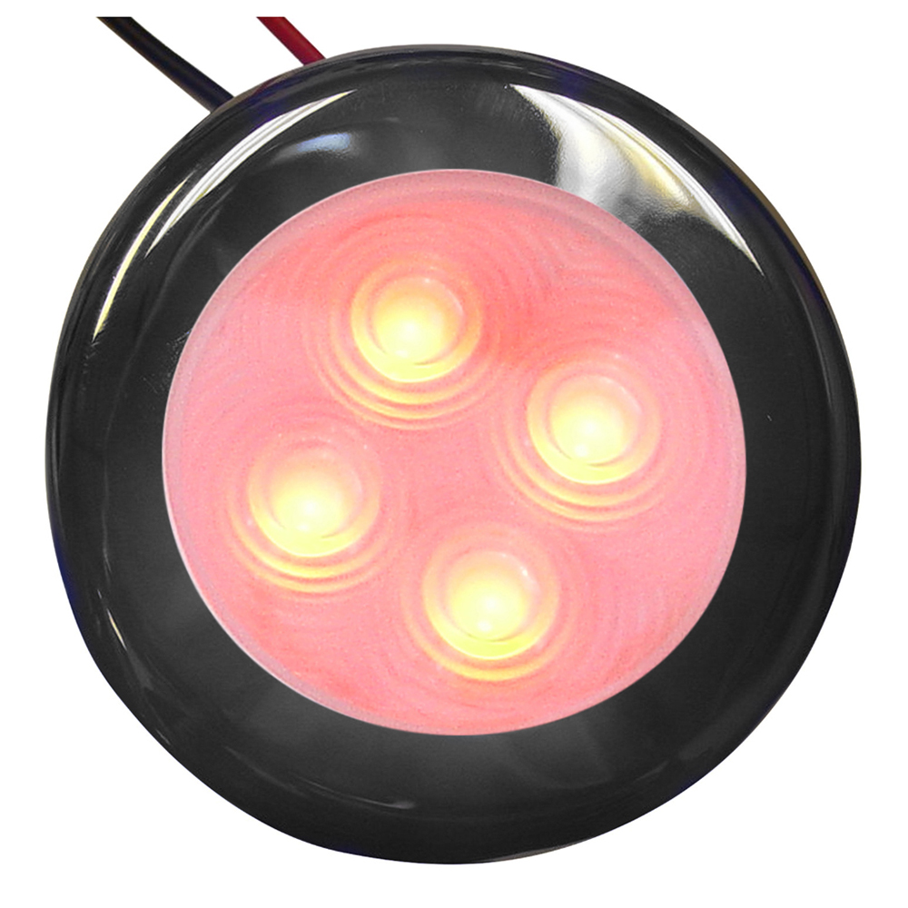 Aqua Signal Bogota 4 LED Round Light - Red LED w/Stainless Steel Housing CD-78472