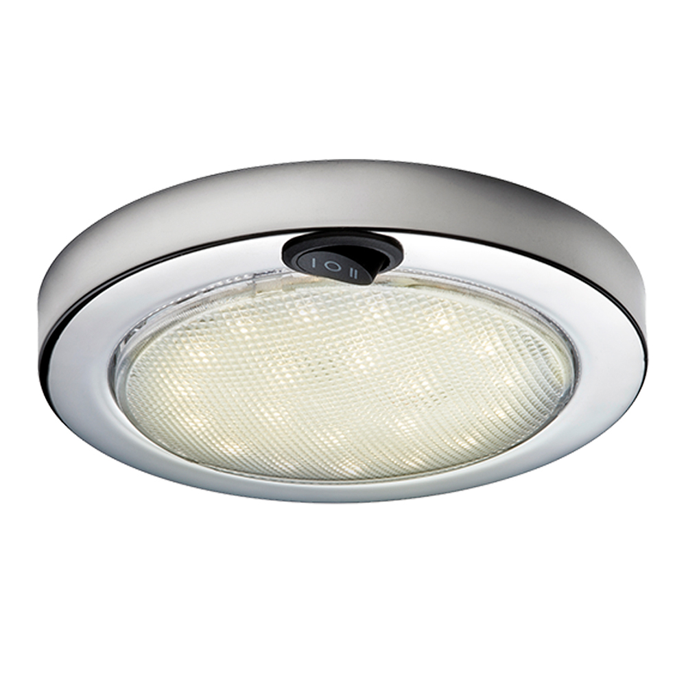 Aqua Signal Colombo LED Dome Light - Warm White/Red w/Stainless Steel Housing CD-78493