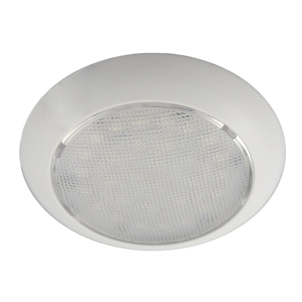 Aqua Signal Colombo LED Dome Light - Warm White/Red w/White Plastic Housing - No Switch CD-78499