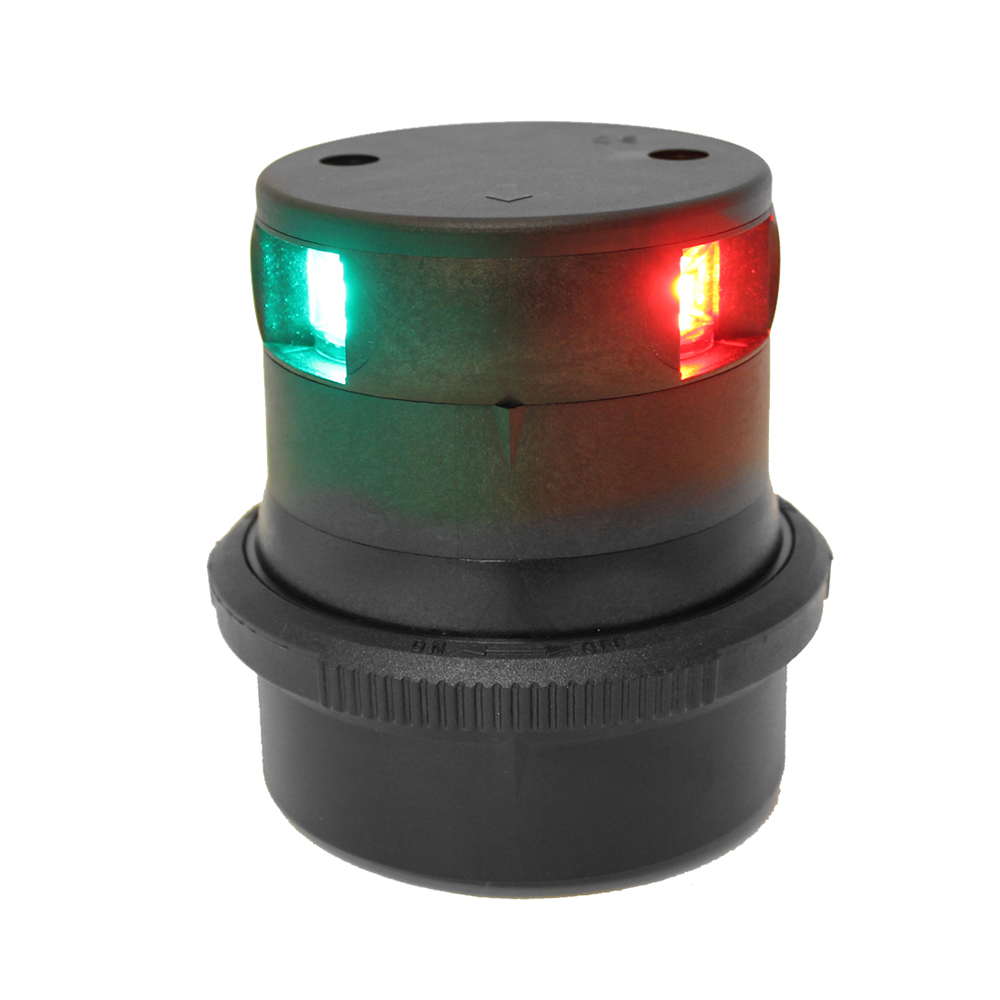 Aqua Signal Series 34 Tri-Color Mast Mount LED Light - Black Housing CD-78581