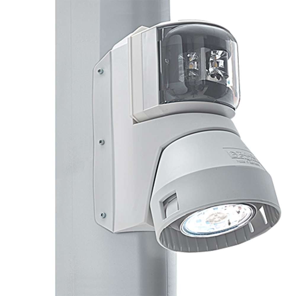 Aqua Signal Series 43 Masthead/Foredeck Mast Mount LED Combo Light - 12V/24V - White Housing CD-78613