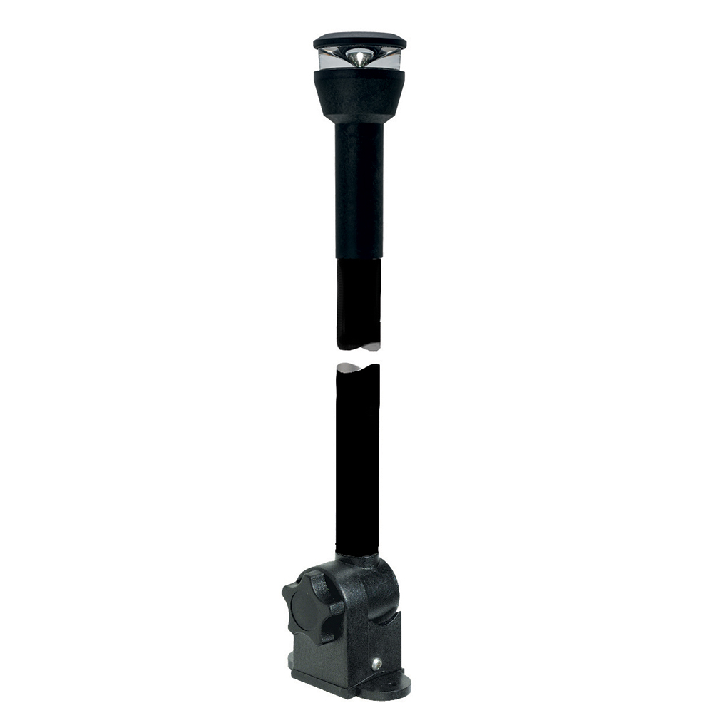Aqua Signal Series 30 All-Round Black Fold-Down Deck Mount LED Light w/21.5&quot; Mounting Arm - Black Housing CD-78643