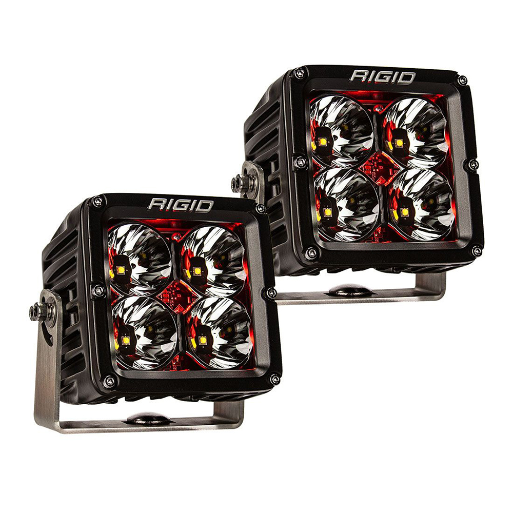 image for RIGID Industries Radiance Pod XL – Black Case w/Red Backlight – Pair