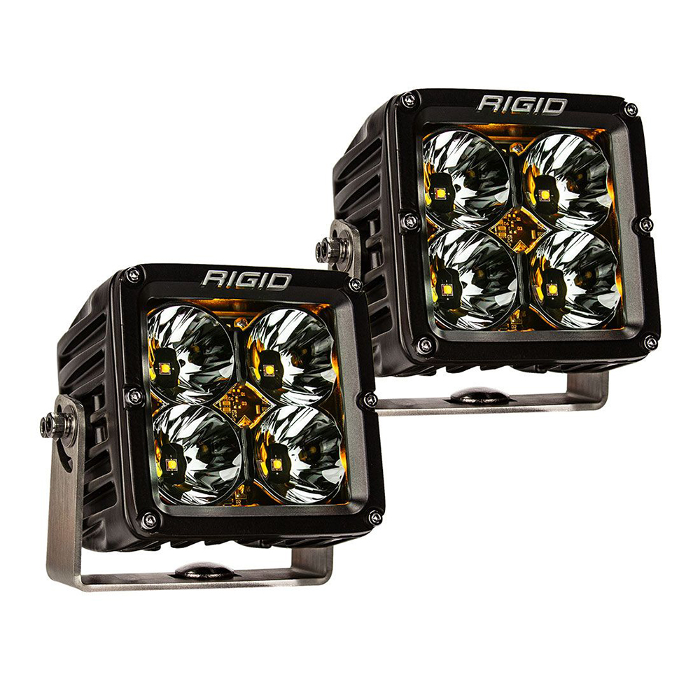 image for RIGID Industries Radiance Pod XL – Black Case w/Amber Backlight – Pair