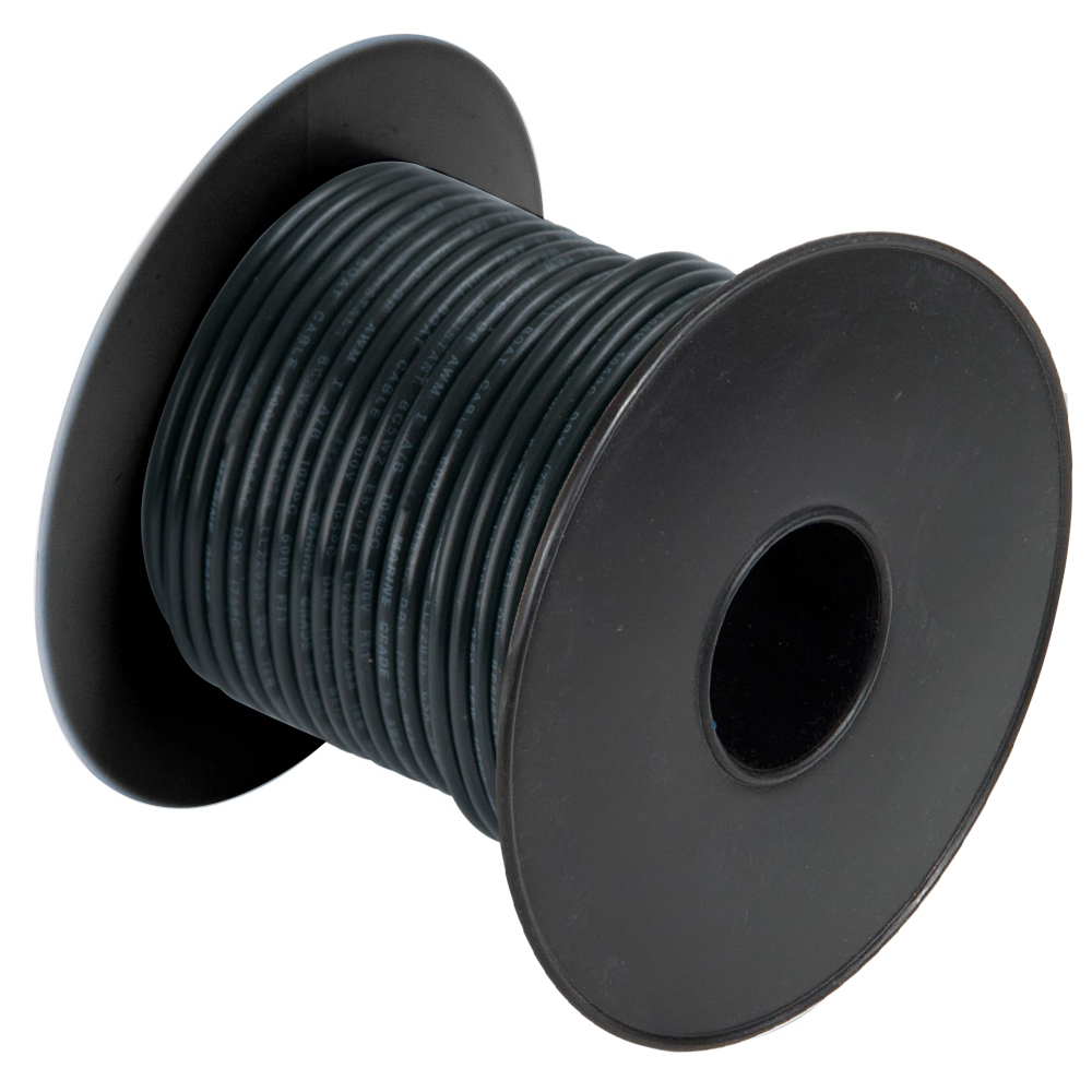 image for Cobra Wire 2/0 Gauge Flexible Marine Wire – Black – 50'