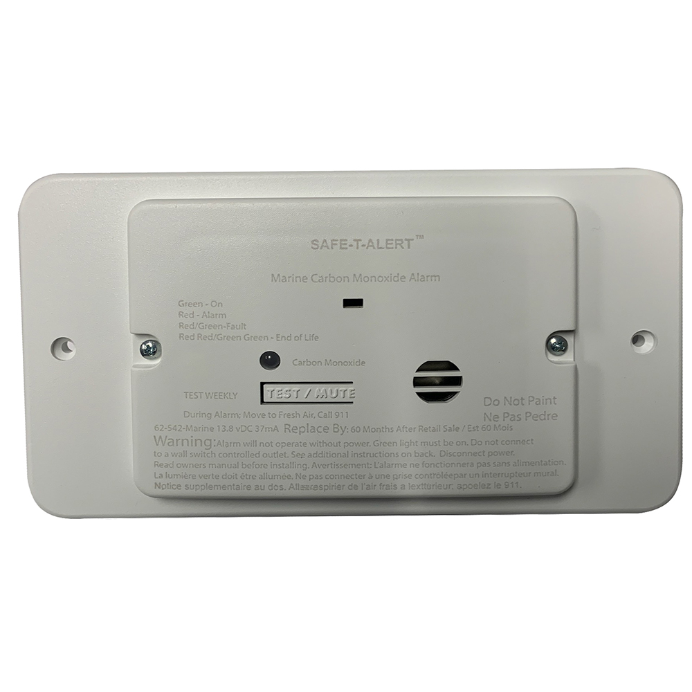 image for Safe-T-Alert 65 Series Marine Carbon Monoxide Alarm – Flush Mount – 12V – White