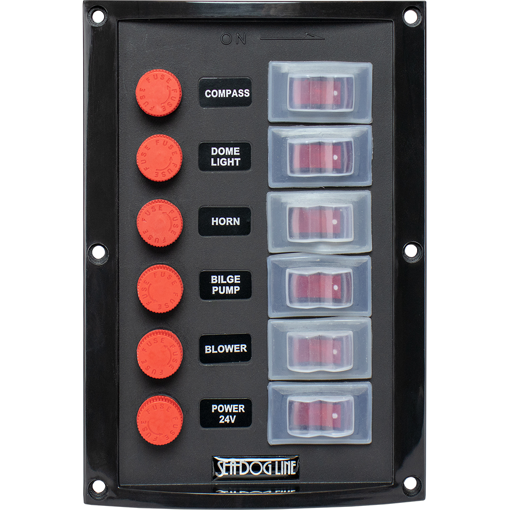 image for Sea-Dog Splash Guard Switch Panel Vertical – 6 Switch