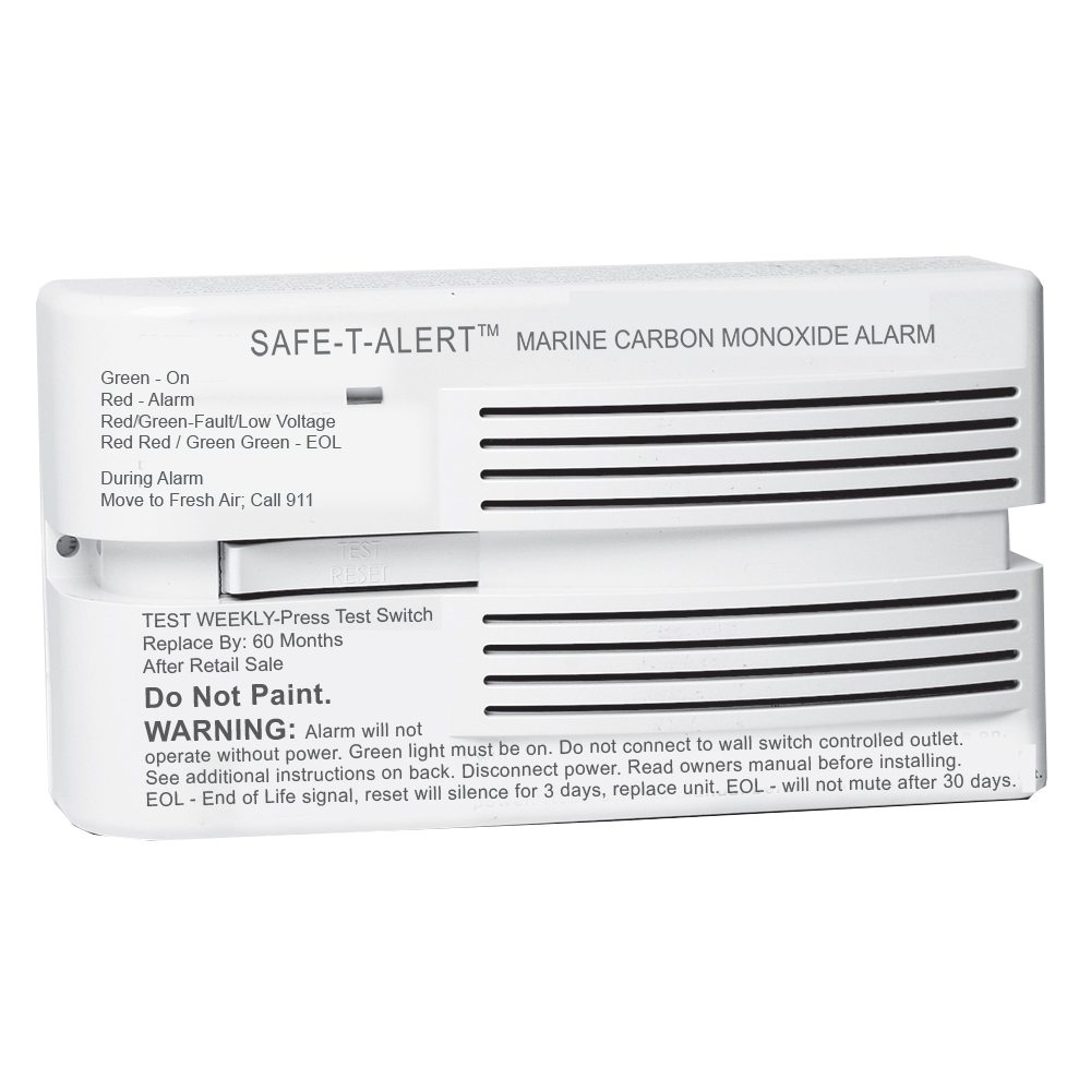 image for Safe-T-Alert 65 Series Marine Carbon Monoxide Alarm 12V – Surface Mount – White