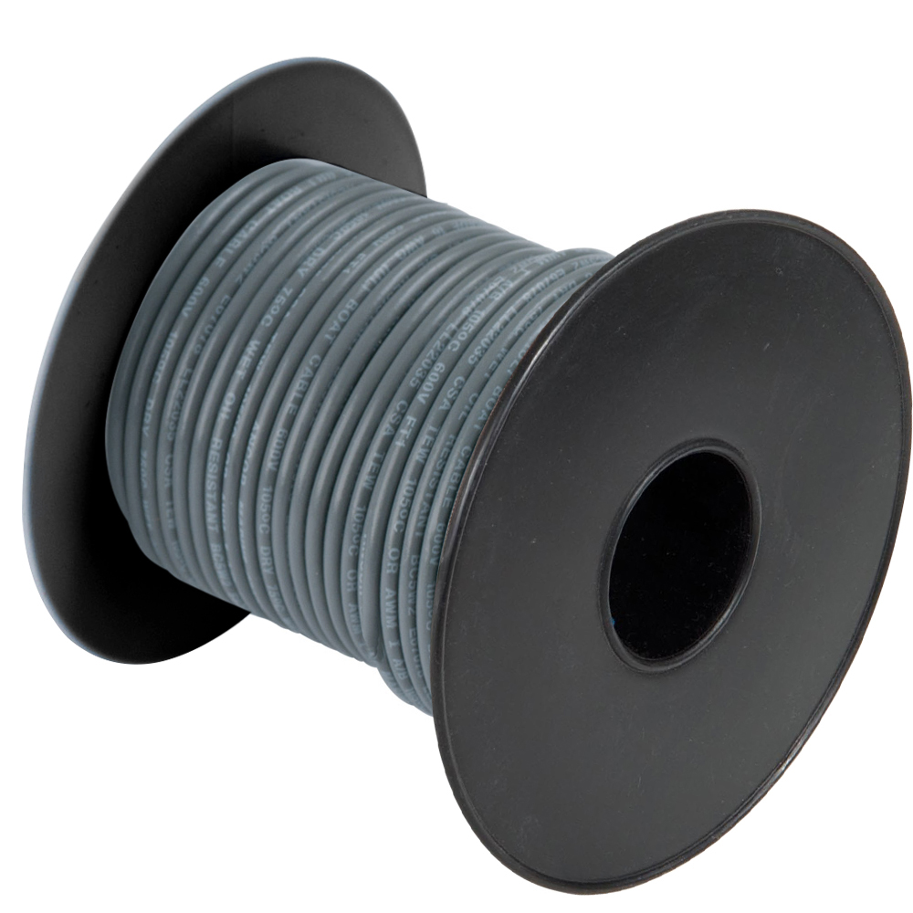 image for Cobra Wire 14 Gauge Flexible Marine Wire – Grey – 100'