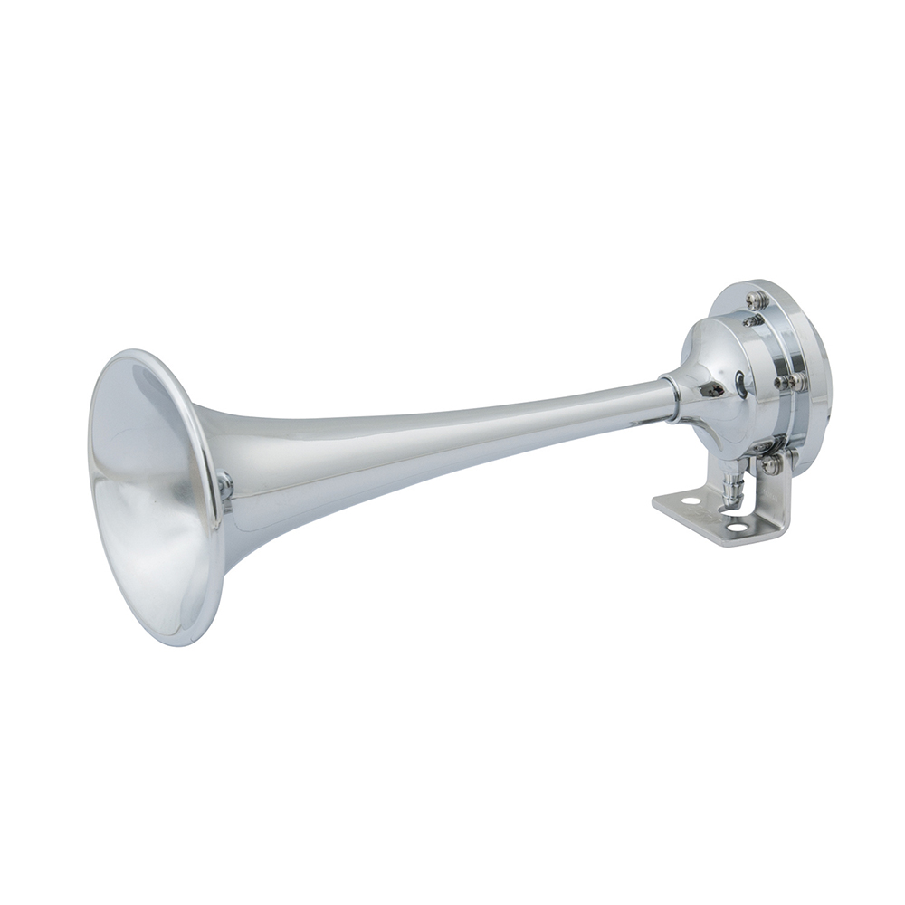 image for Marinco 12V Chrome Plated Single Trumpet Mini Air Horn