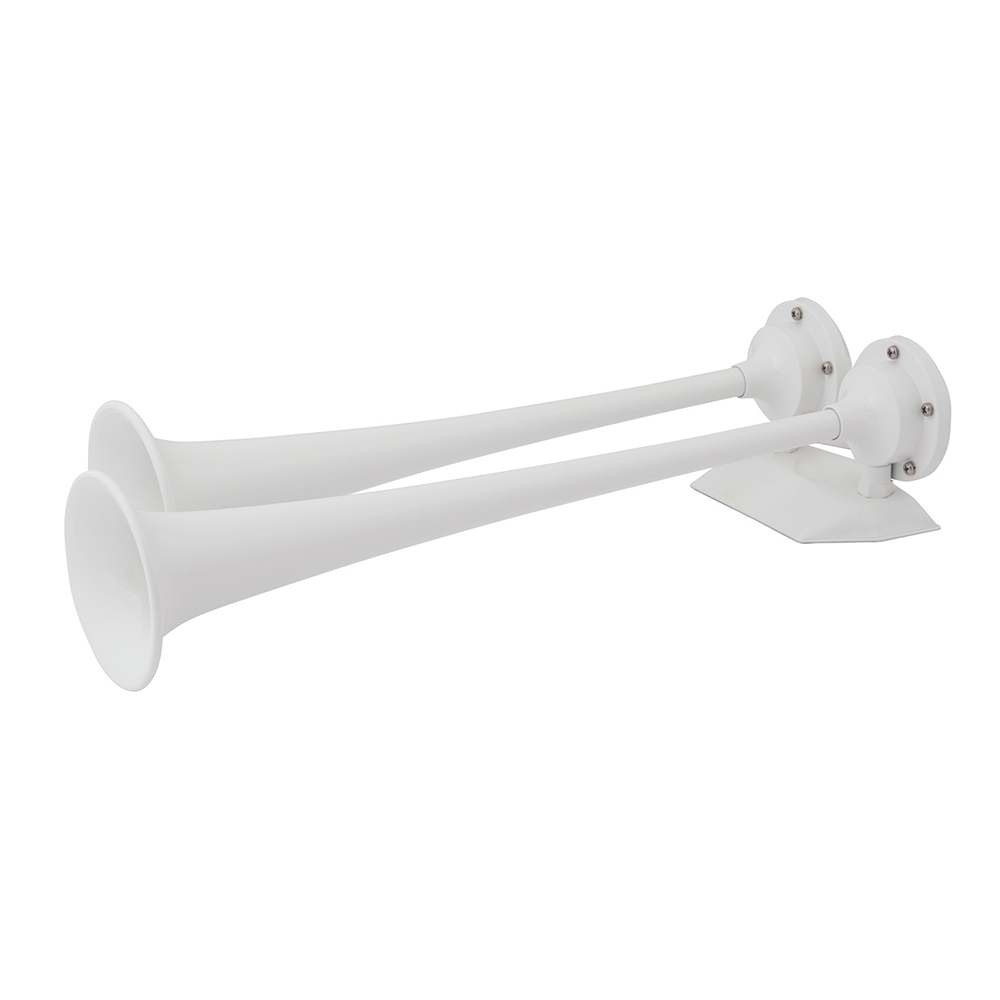image for Marinco 12V White Epoxy Coated Dual Trumpet Air Horn