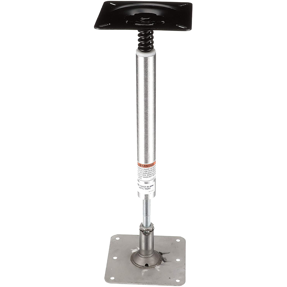 Attwood SWIVL-EZE Lock&#39;N-Pin 3/4&quot; Pedestal Kit 13&quot; Post 7&quot; x 7&quot; Stainless Steel Base Plate Threaded CD-79601