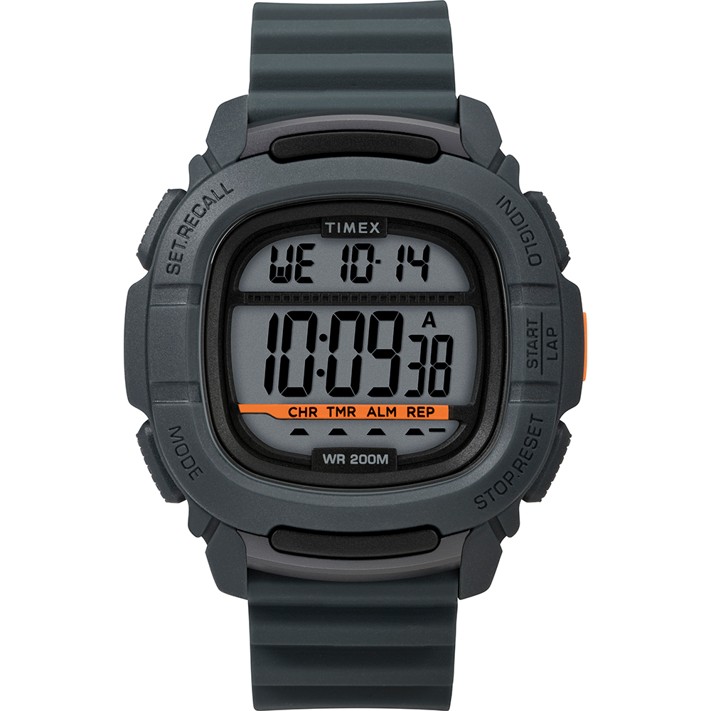 image for Timex DGTL BST.47 Boost Shock Watch – Grey/Orange
