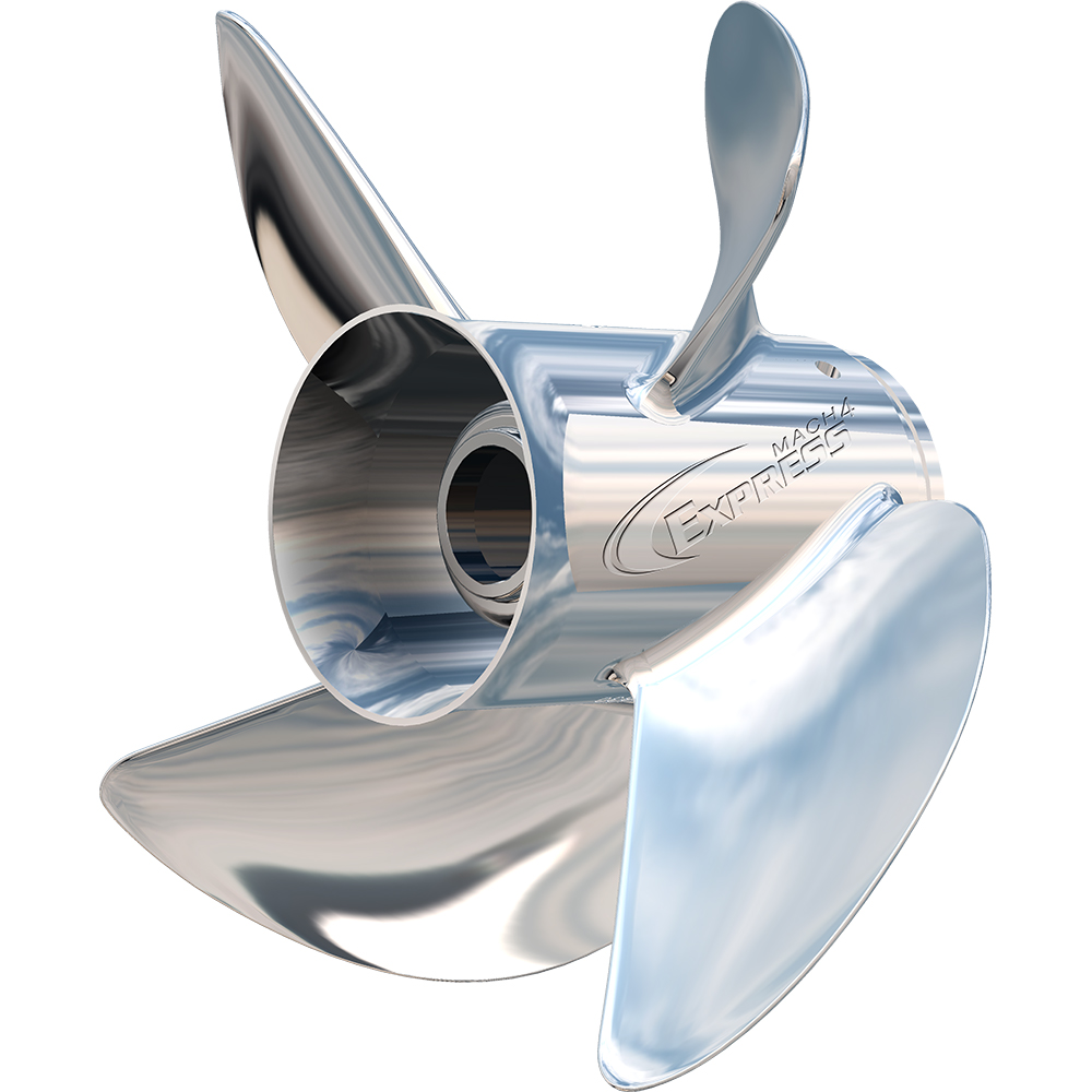 image for Turning Point Express® Mach4™ – Left Hand – Stainless Steel Propeller – EX-1423-4L – 4-Blade – 14.3″ x 23 Pitch