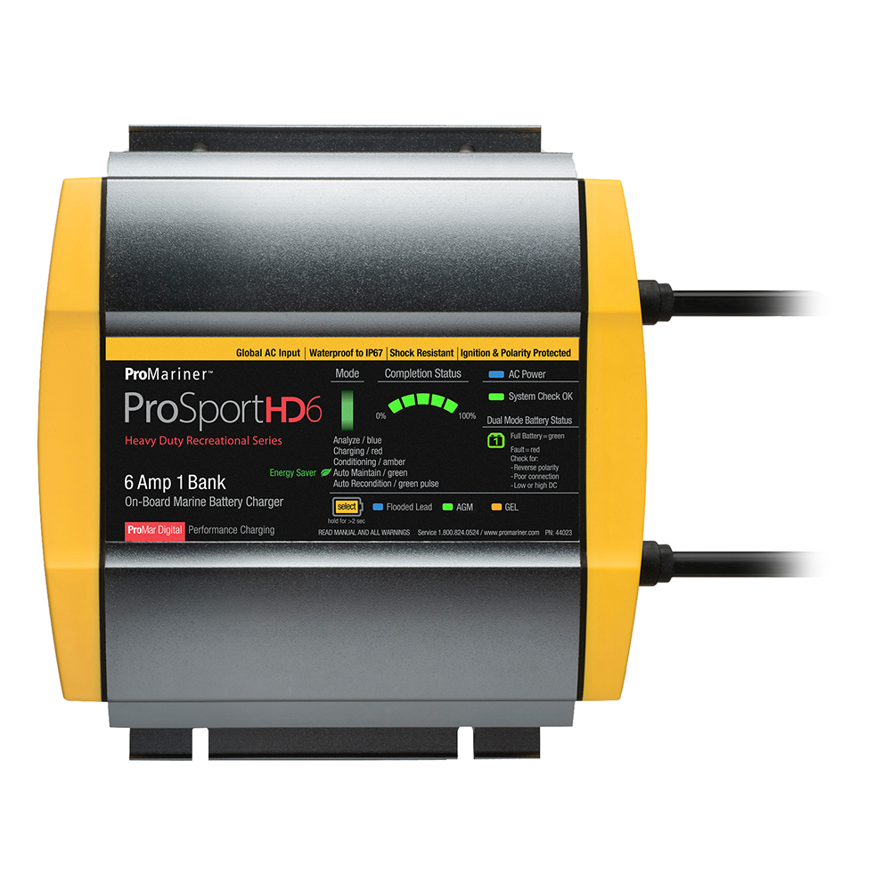 ProMariner ProSportHD 6 Global Gen 4 - 6 Amp - 1 Bank Battery Charger - 44023
