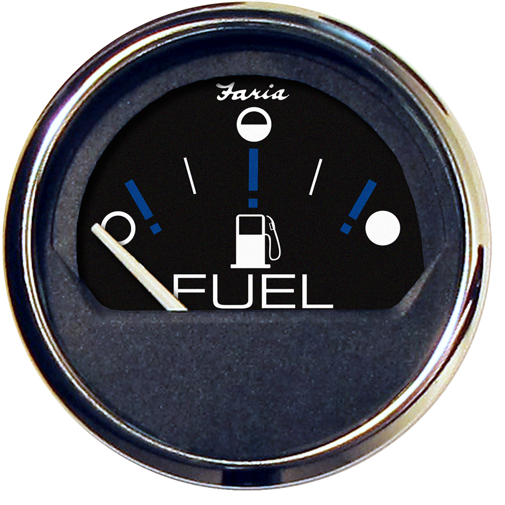 image for Faria Chesapeake Black 2″ Fuel Level Gauge (Metric)