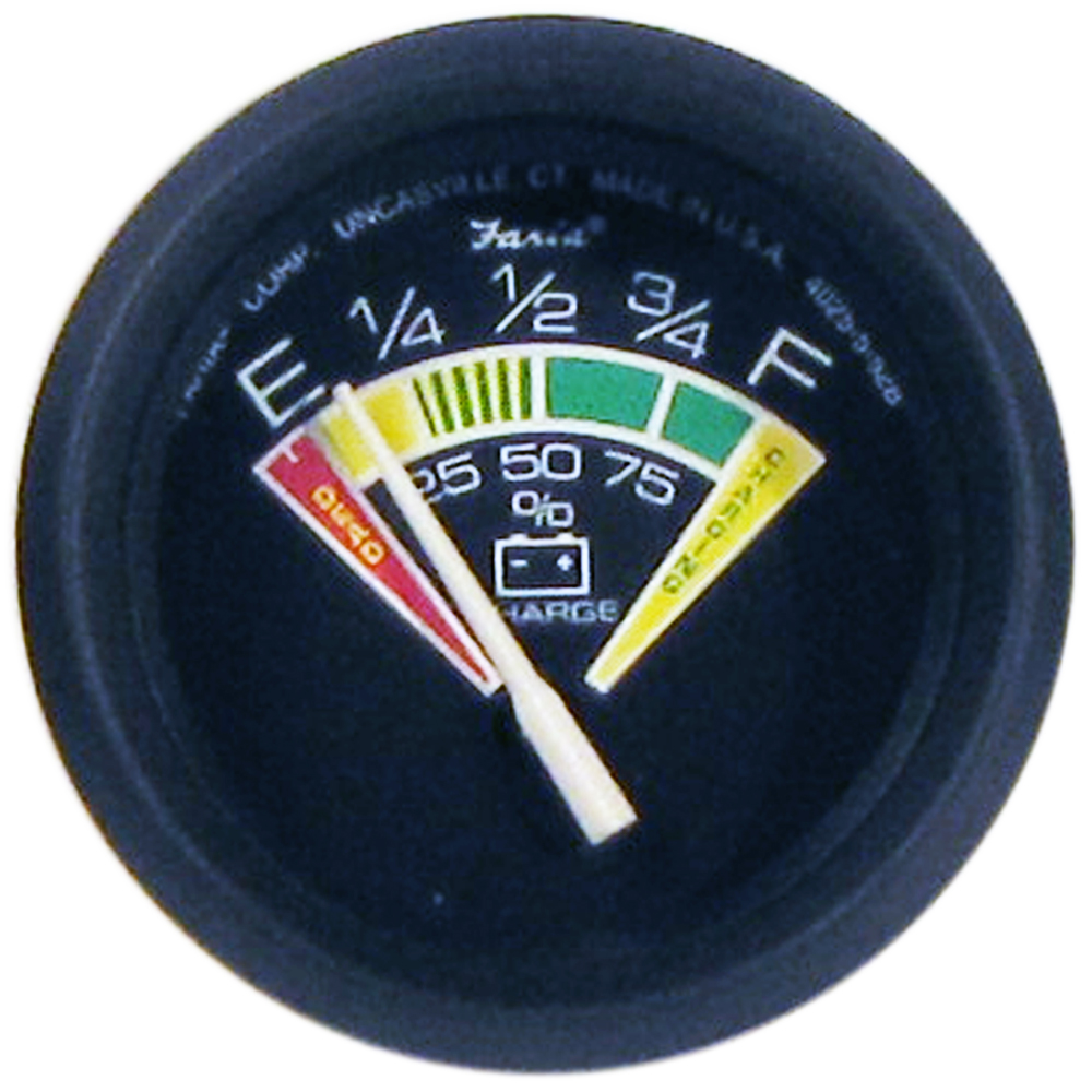 image for Faria Euro Black 2″ Battery Condition Indicator (E to F)