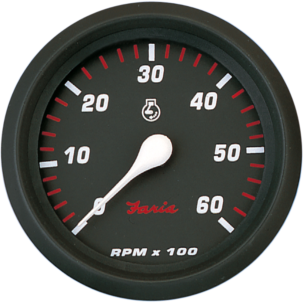 image for Faria Professional Red 4″ Tachometer – 6,000 RPM