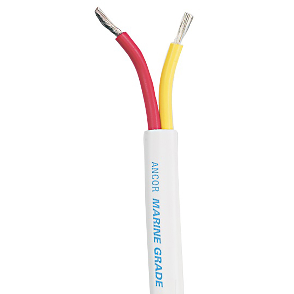 Ancor Safety Duplex Cable - 12/2 AWG - Red/Yellow - Flat - 25&#39; CD-80179