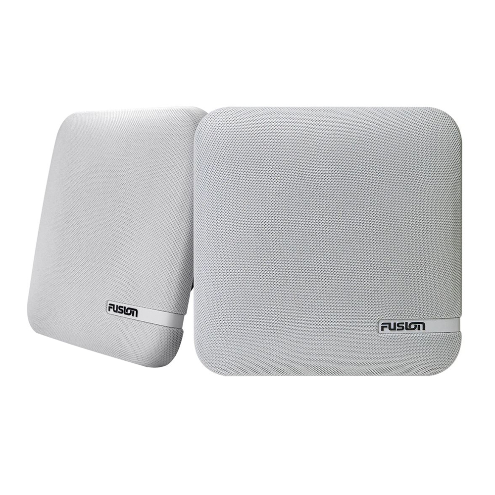 image for Fusion SM-F65CW SM Series 6.5″ Shallow Mount Square Speakers – White Cloth Grill – 100W