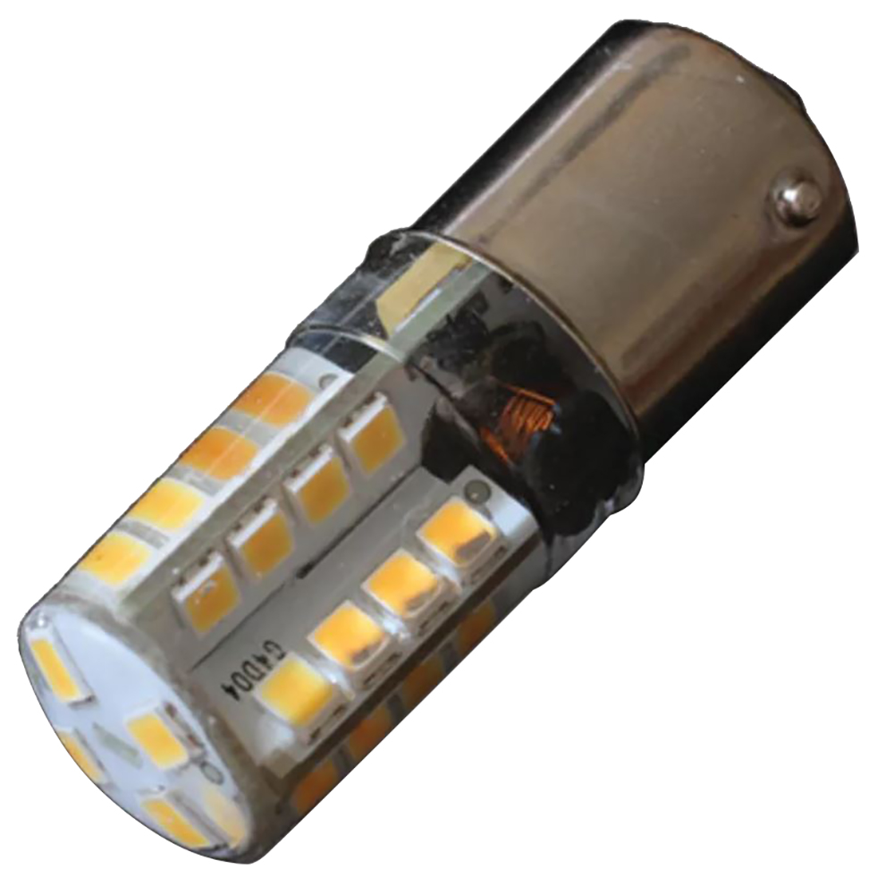image for Lunasea BA15S Silicone Encapsulated LED Light Bulb – 10-30 VDC – 220 Lumen – Cool White