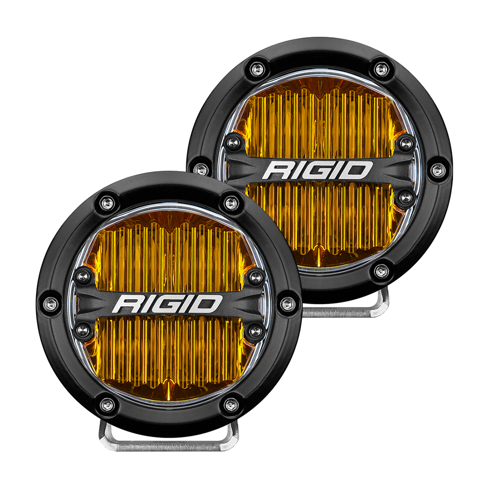 image for RIGID Industries 360-Series 4″ SAE Fog Light – Yellow Light – Black Housing