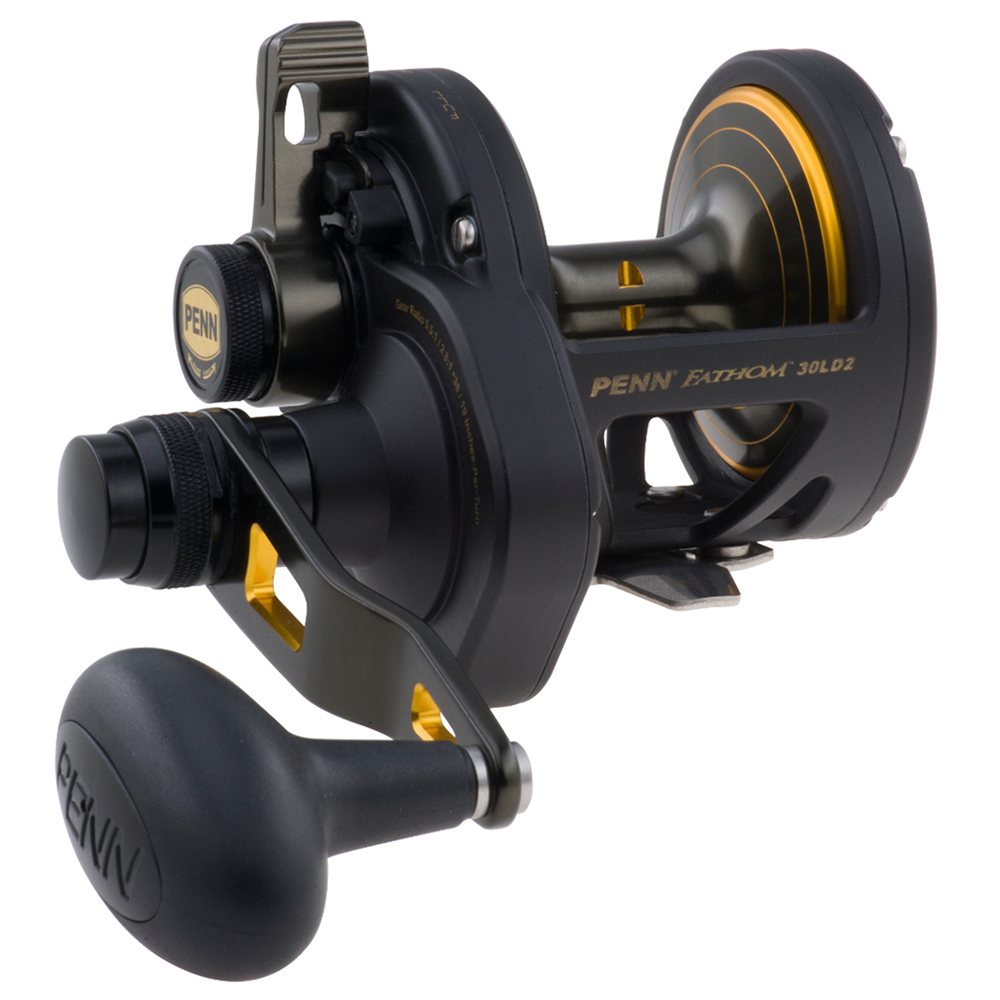 PENN FTH30LD2 Fathom&reg; Lever Drag 2 Speed Conventional Reel