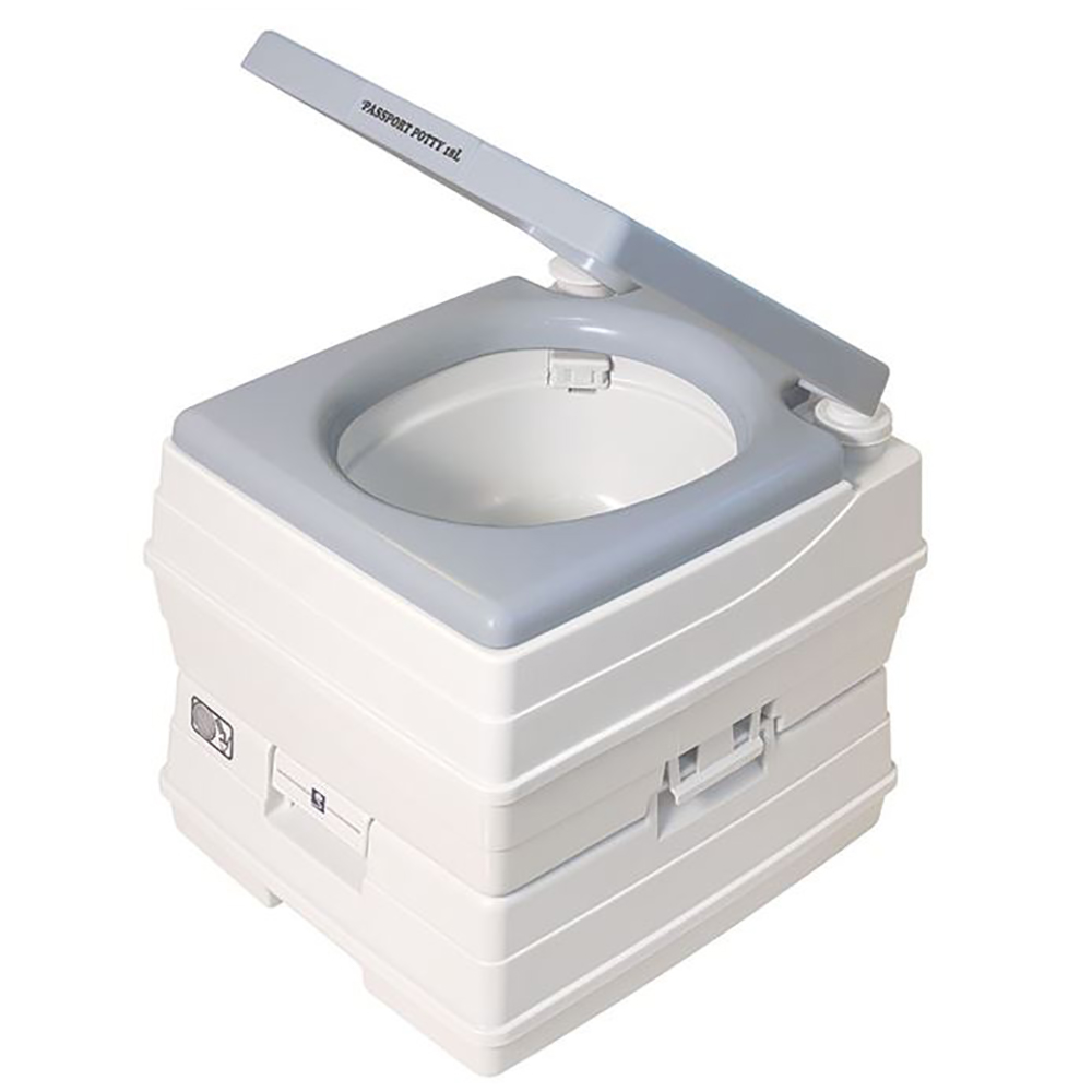 image for Dock Edge Passport Potty Portable Toilet – Grey – 18L