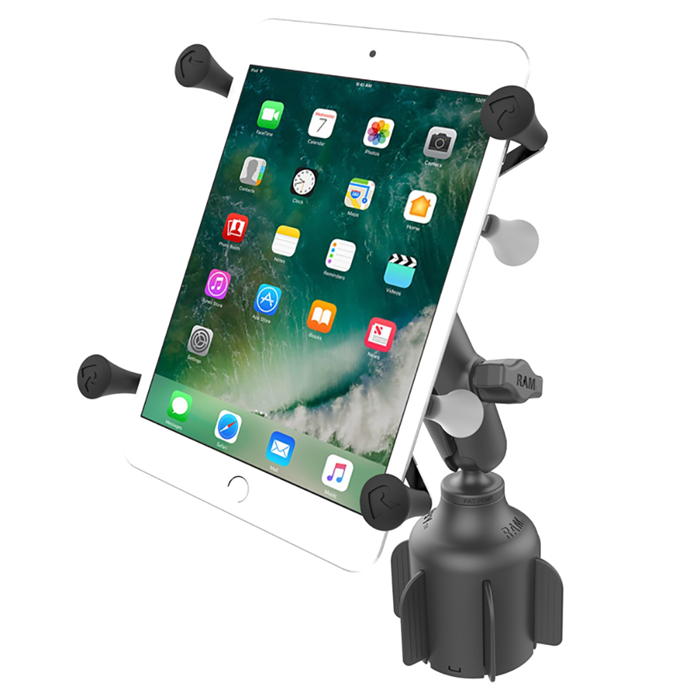 image for RAM Mount RAM® X-Grip® f/7″-8″ Tablets w/RAM® Stubby™ Cup Holder Base