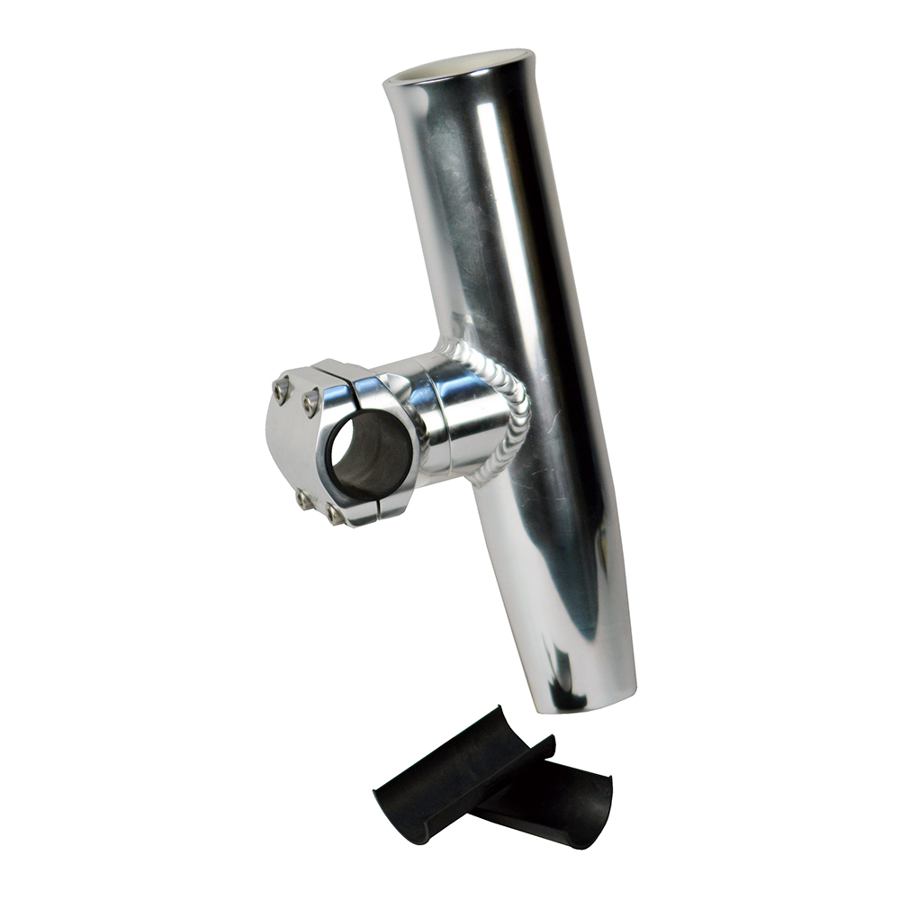 image for C. E. Smith Adjustable Mid Mount Rod Holder Aluminum 7/8″ or 1″ w/Sleeve & Hex Key