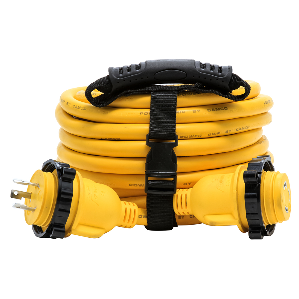 image for Camco 30 Amp Power Grip Marine Extension Cord – 35' M-Locking/F-Locking Adapter